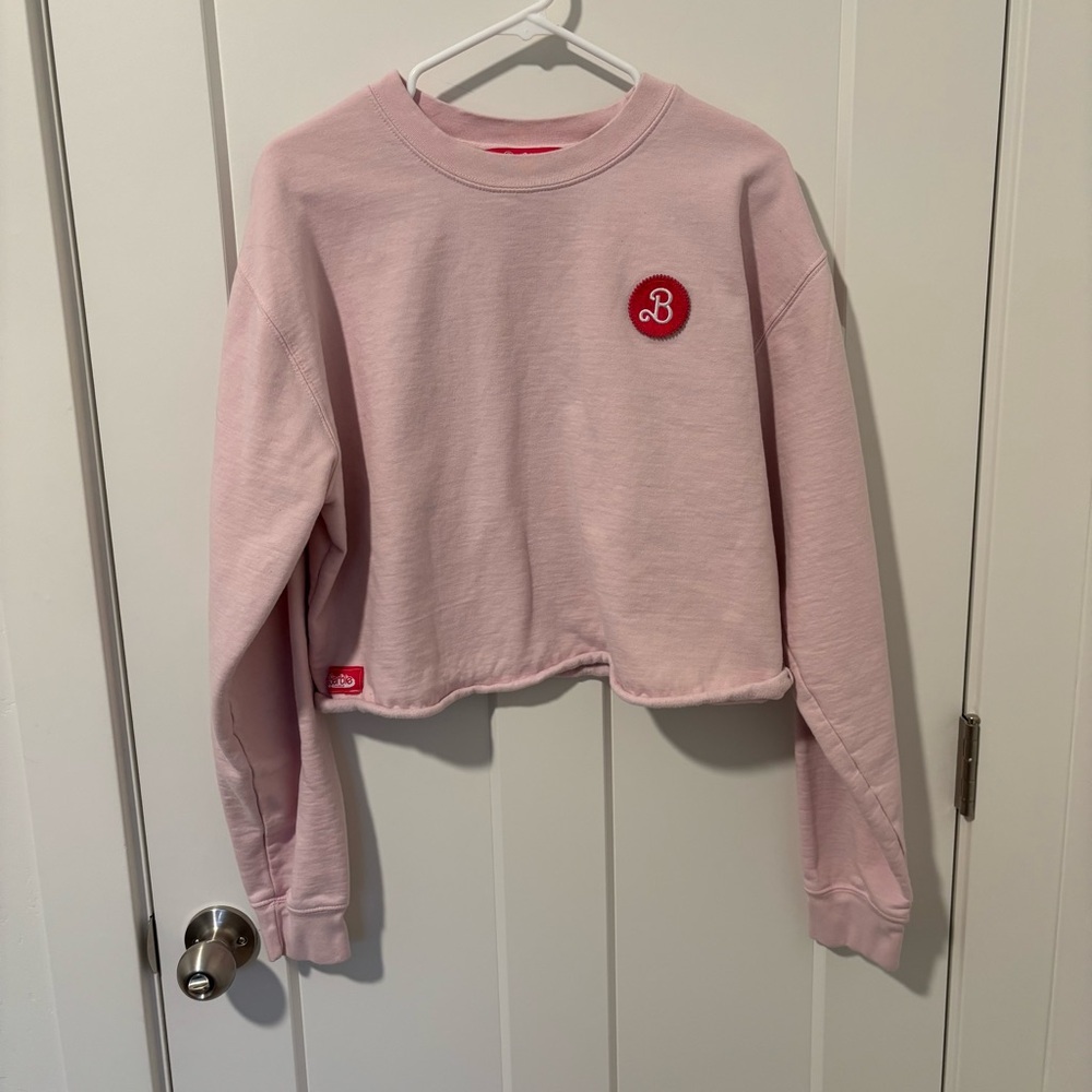 Lululemon Pink Cropped Sweatshirt